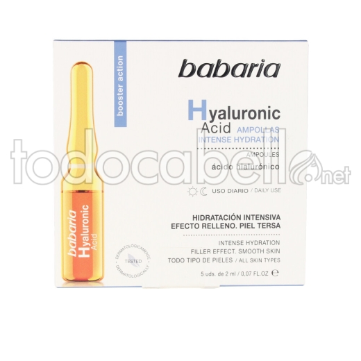 Babaria Hyaluronic Acid Intense Hydration Ampollas 5 X 2 Ml