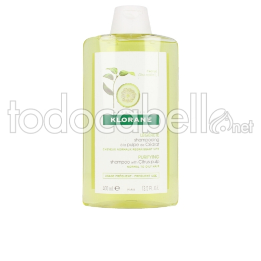 Klorane Purity & Vitality Shampoo With Citrus Pulp 400 Ml