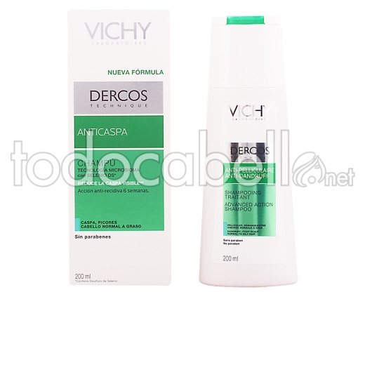 Vichy Dercos Anti-pelliculaire Gras Shampooing Traitant 200 Ml