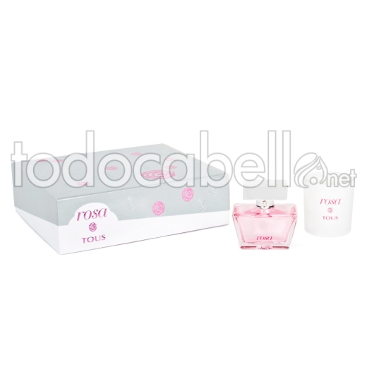 Tous Rosa 90 Vapo Edp + Scented Candle