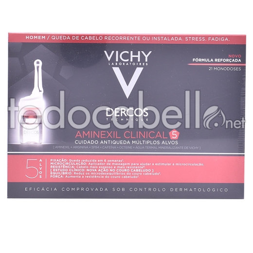 Vichy Dercos Aminexil Clinical 5 Homme 21 X 6 Ml