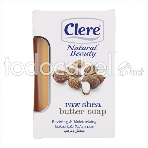 Clere Natural Beauty Jabón Raw Shea Butter 150g  (nbc500)