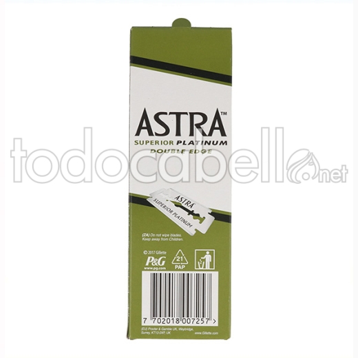 Astra Superior Platinum Cuchillas 100pcs (20x5)