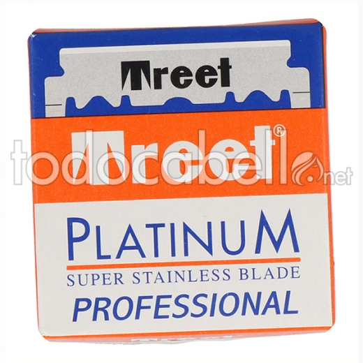 Treet Platinum Super Stainless Cuchillas 100pcs (un Solo Borde)