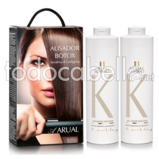Arual Botox Straightening Treatment with Keratin & Collagen 2x1000ml