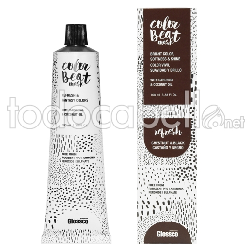 Glossco Color Beat Refresh Brown and black mask 100ml