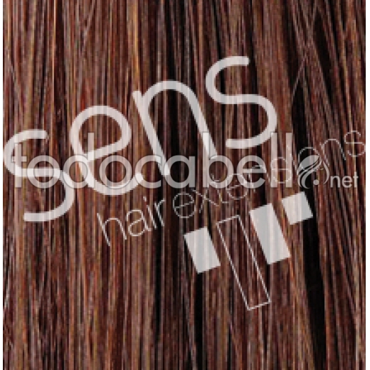 Extensions Keratin flat 55cm color nº Chocolate.  Package 25uds
