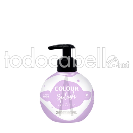Artistic hair Color Splash 1002 Mascarilla color Platino 250ml