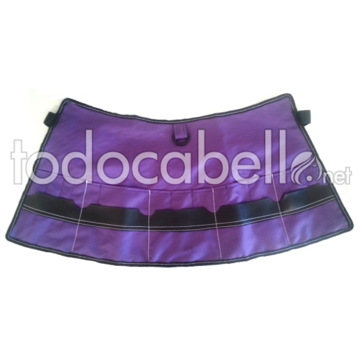 Apron Hairdresser Purple fabric