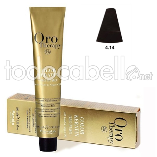 Fanola Tinte Oro Therapy "Without Ammonia" 4.14 Cacao100ml