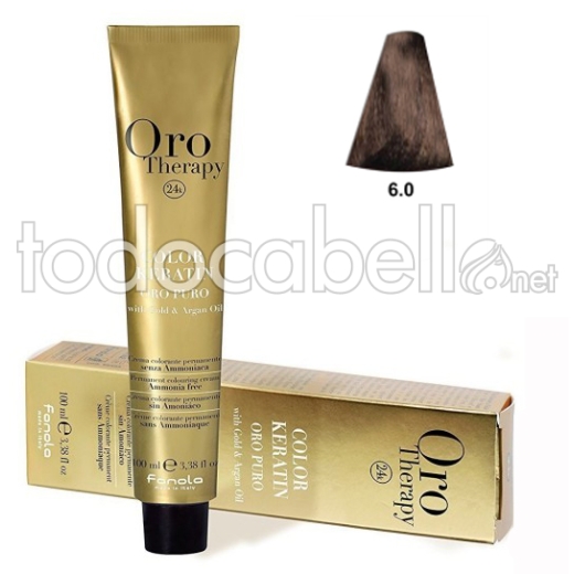 Fanola Tinte Oro Therapy "Without Ammonia" 6.0 Dark Blonde 100ml