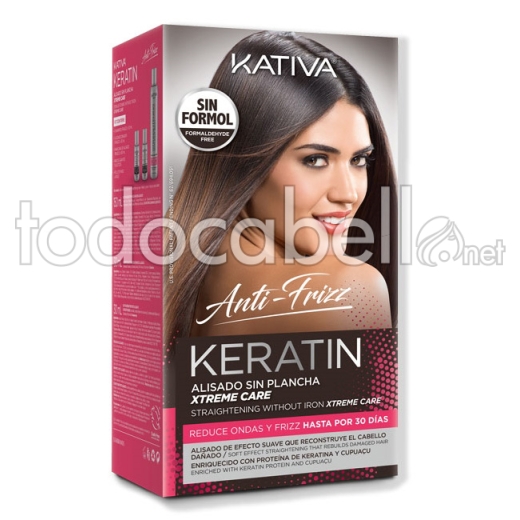Kativa Keratin Straightening Kit Reconstructing Damaged Hair