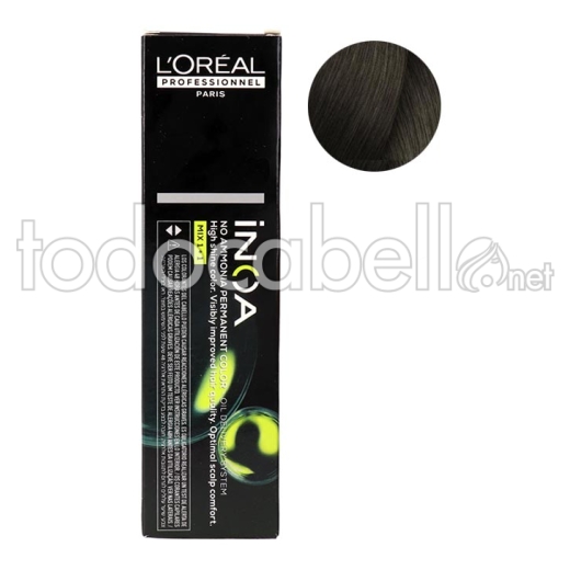 L'Oreal Tint INOA 6.0 Dark Blonde Deep Coverage 60g "WITHOUT AMMONIA"