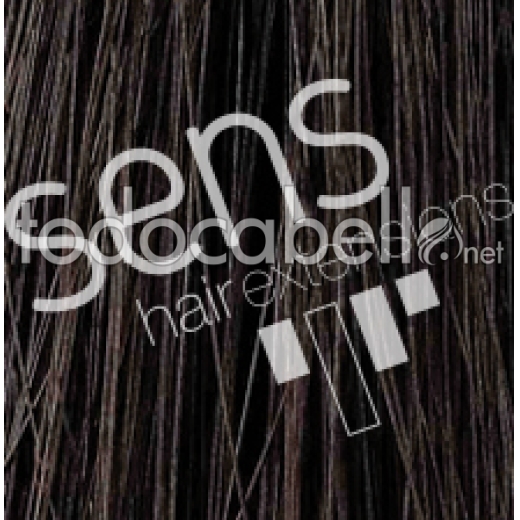 Extensions Hair 100% Natural Sewn with 3 clips ref  3 Dark brown