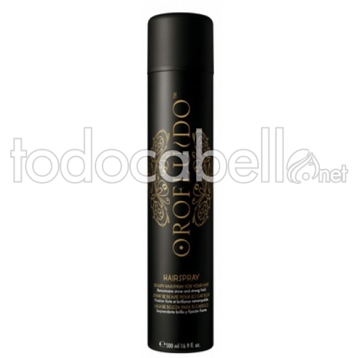 Orofluido Hairspray.  Medium Fixing Lacquer 500ml