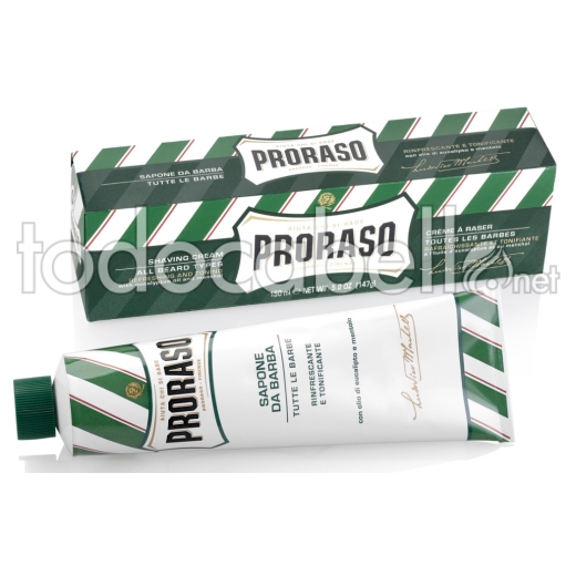 PRORASO Shaving cream Eucalyptus in tube 150ml ref: M00111