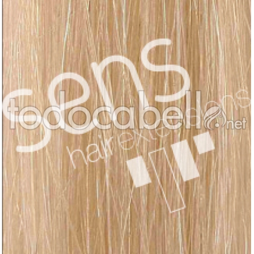 Extensions Keratin flat 55cm color nº 60 Extra Light Blonde.  Package 25uds