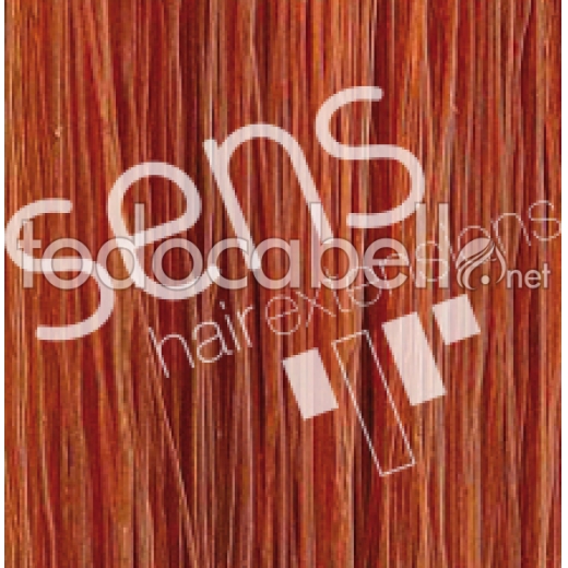 Extensions Keratin flat 55cm color nº 130 Reddish Blonde Intense.  Package 25uds