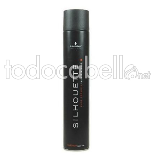 Schwarzkopf Silhouette Hairspray Pure.  Extra Strong Fixing Lacquer 750ml.