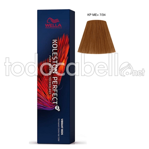 Wella Koleston Perfect Vibrant Reds 7/34 Blonde Golden Medium Copper 60ml