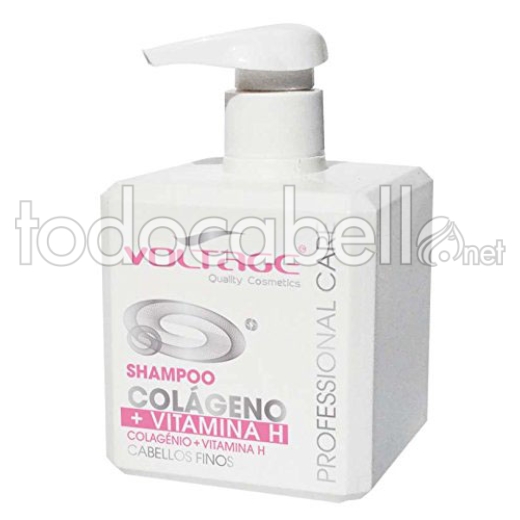Voltage Professional Shampoo + Vitamin H. Collagen Fine hair 500ml