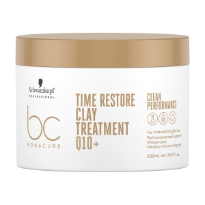 Schwarzkopf Vegan Care BC Time Restore Q10+ Clay Mask mature hair 500ml