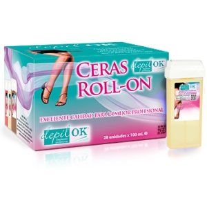 BOX 24+4 Semi-cold natural wax cartridge Roll-on