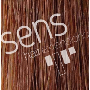 Extensions 100% Natural Hair Stitched with 3 clips nº 32 Chestnut Light Mahogany