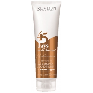 Revlonissimo 45 Days Shampoo 2in1 Total Color Care Intense Coppers 275ml