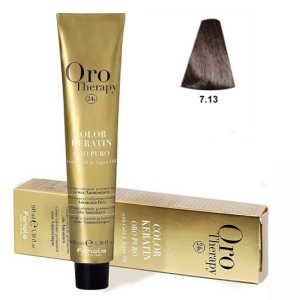 Fanola Tinte Oro Therapy "Without Ammonia" 7.13 Beige blond 100ml