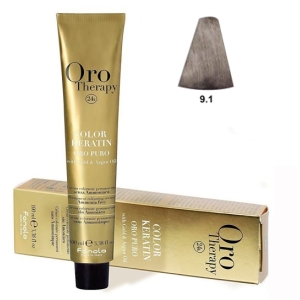 Fanola Tinte Oro Therapy "Without Ammonia" 9.1 Very light blond ash 100ml