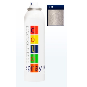 Kryolan Spray Glitter.  Spray silver glitter for hair 150ml