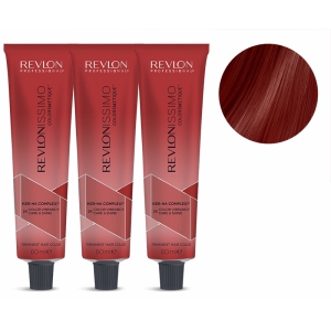 Revlon PACK 3 TINTES Revlonissimo Colorsmetique 55.60 C5 Dark Red Intense 60ml.