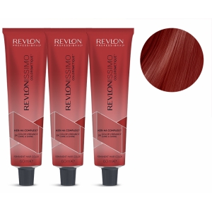Revlon PACK 3 TINTES Revlonissimo Colorsmetique 66.60 C5 Intense Red 60ml.