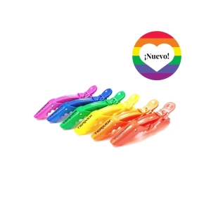 Termix Pack 6 professional Pride hair clips