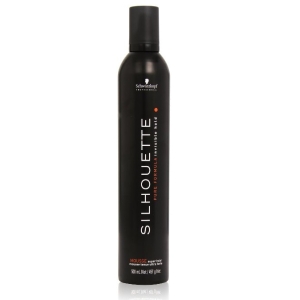 Schwarzkopf Silhouette Mousse Pure.  Extra Strong Fixing Foam 500ml.