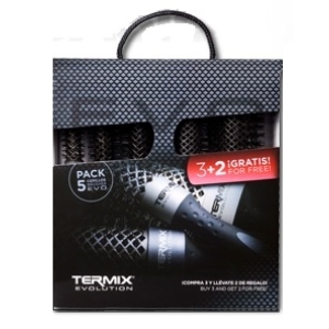 Termix Professional Pack 5 Evolution Plus brushes.  Thick hair