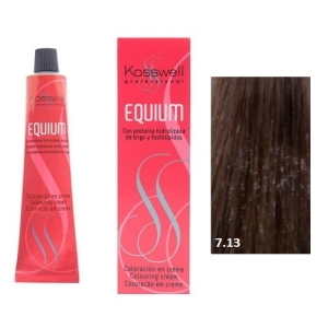 Kosswell Equium Tint 7.13 Brown Glacé Black 60ml + GIFT Oxygenated 75ml